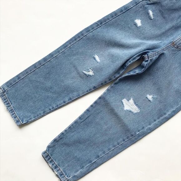 Zara NWT denim distressed overalls 7Y - Picture 3 of 6